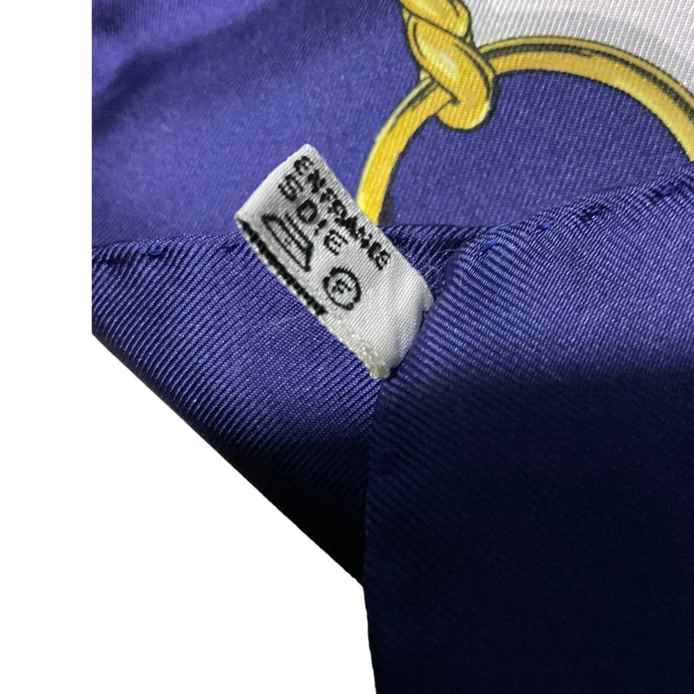 Hermes Scarf CARRE 90 "Cuiveeries" Carriage / Blue/ Red / Silk 100% NWT/BOX - Picture 4 of 16